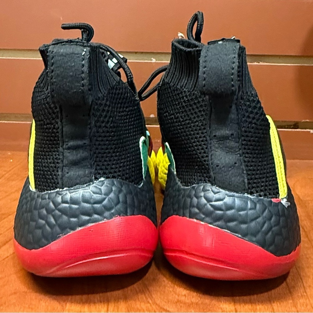 Black and Yellow Athletic Sneakers - Picture 4 of 7